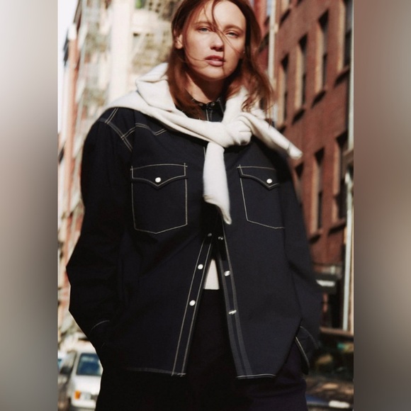 TWP DUTTON SHIRT IN MIDNIGHT - Picture 4 of 11